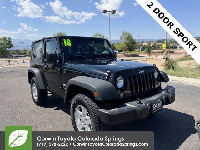 used 2018 Jeep Wrangler JK car, priced at $24,000