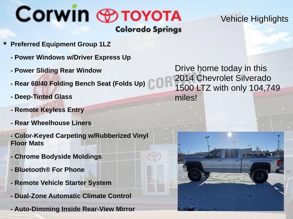 used 2014 Chevrolet Silverado 1500 car, priced at $21,500