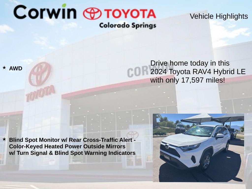 used 2024 Toyota RAV4 Hybrid car, priced at $31,500