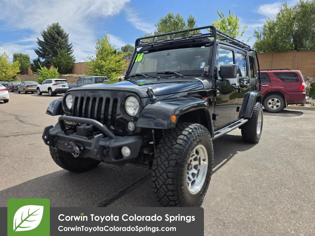 used 2016 Jeep Wrangler Unlimited car, priced at $18,500