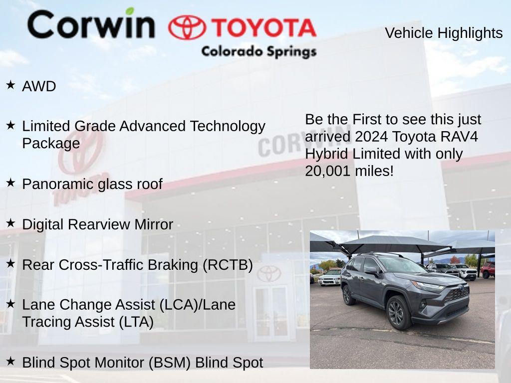 used 2024 Toyota RAV4 Hybrid car, priced at $41,500