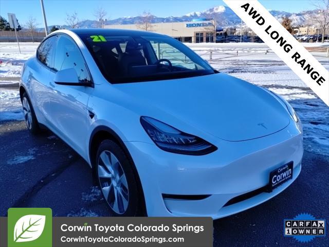 used 2021 Tesla Model Y car, priced at $29,500