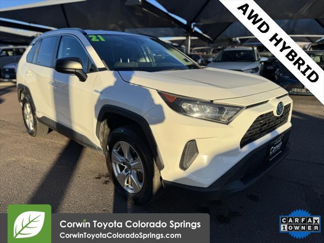 used 2021 Toyota RAV4 Hybrid car, priced at $25,500