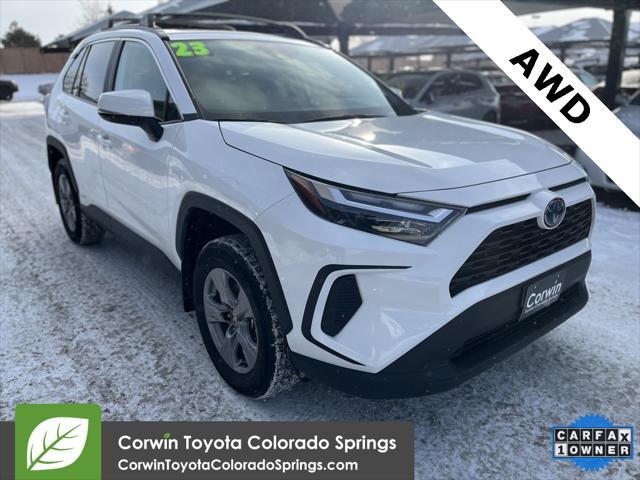 used 2023 Toyota RAV4 Hybrid car, priced at $34,500