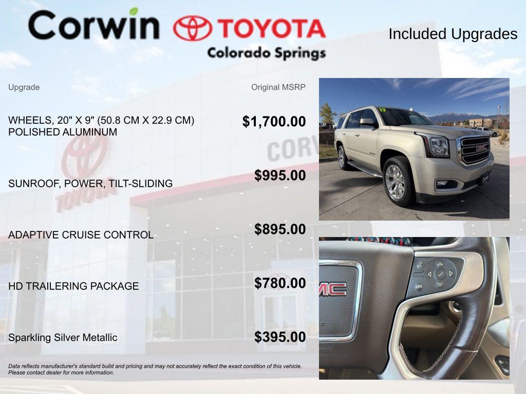 used 2017 GMC Yukon car, priced at $23,500