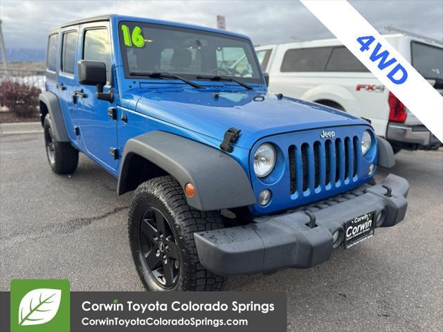 used 2016 Jeep Wrangler Unlimited car, priced at $16,700