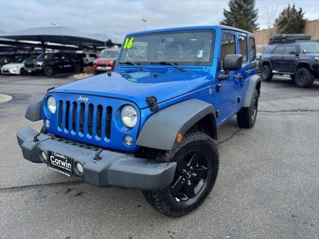 used 2016 Jeep Wrangler Unlimited car, priced at $16,700