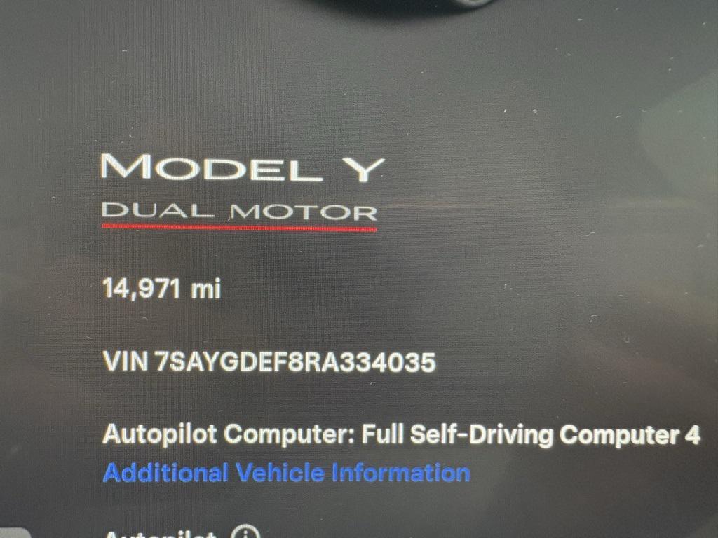 used 2024 Tesla Model Y car, priced at $35,600