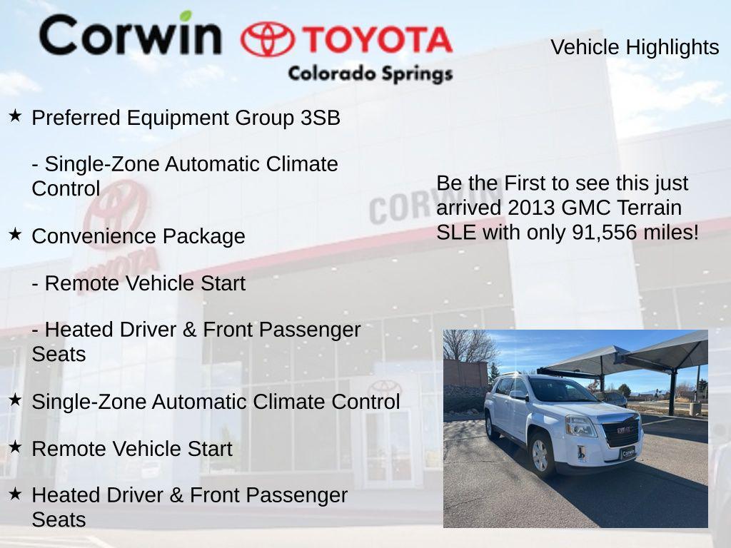 used 2013 GMC Terrain car, priced at $9,500