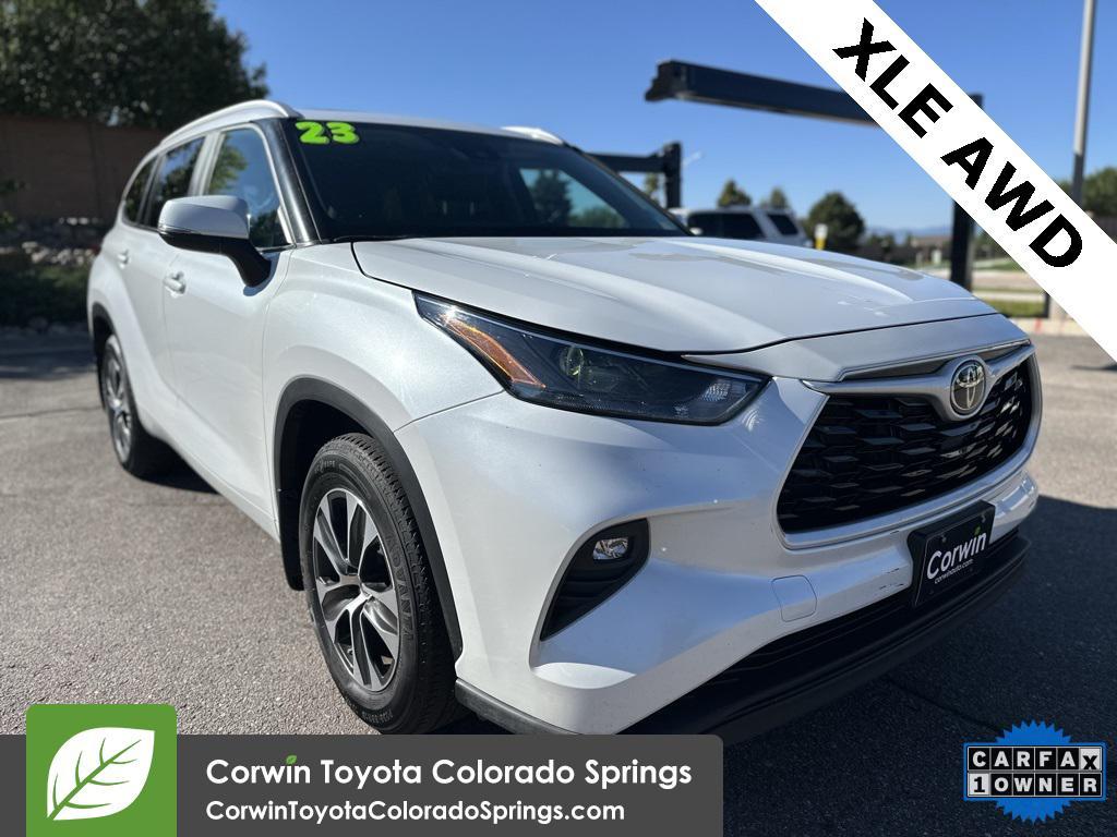 used 2023 Toyota Highlander car, priced at $37,500
