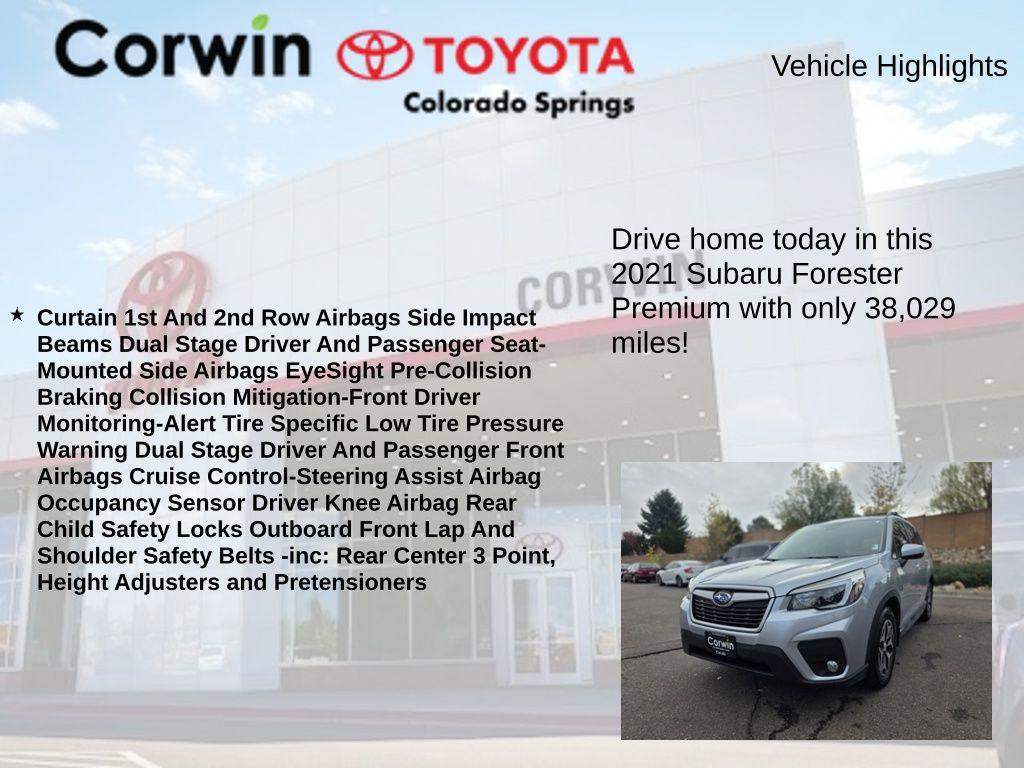 used 2021 Subaru Forester car, priced at $24,300