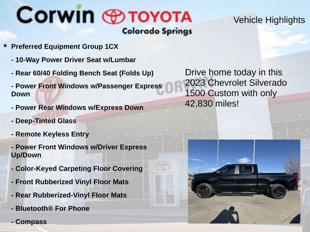 used 2023 Chevrolet Silverado 1500 car, priced at $32,500