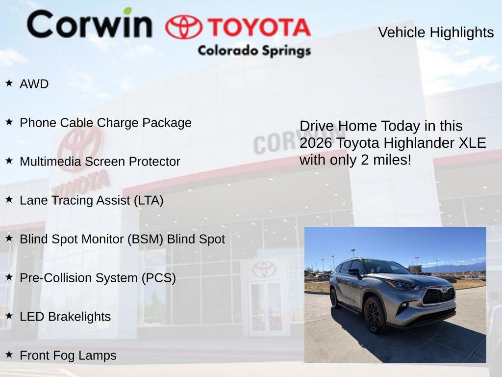 used 2026 Toyota Highlander car, priced at $52,189