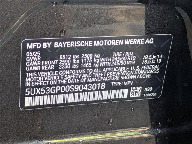 new 2025 BMW X3 car, priced at $55,810