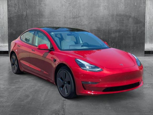 used 2023 Tesla Model 3 car, priced at $26,495