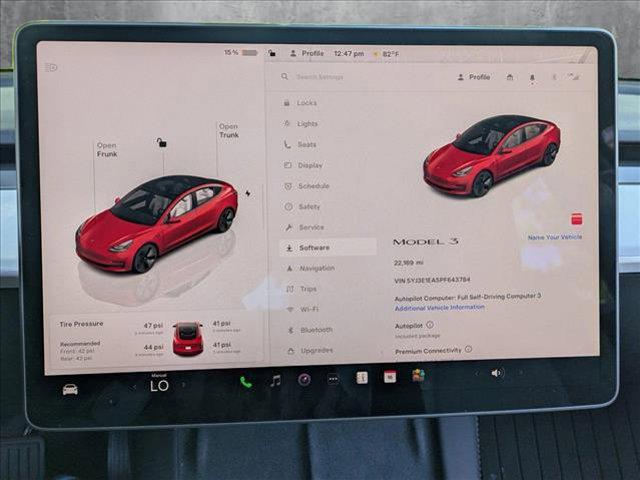 used 2023 Tesla Model 3 car, priced at $26,495