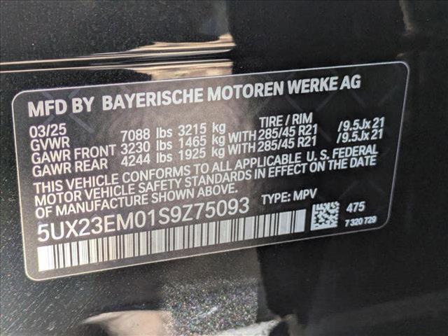 new 2025 BMW X7 car, priced at $90,850