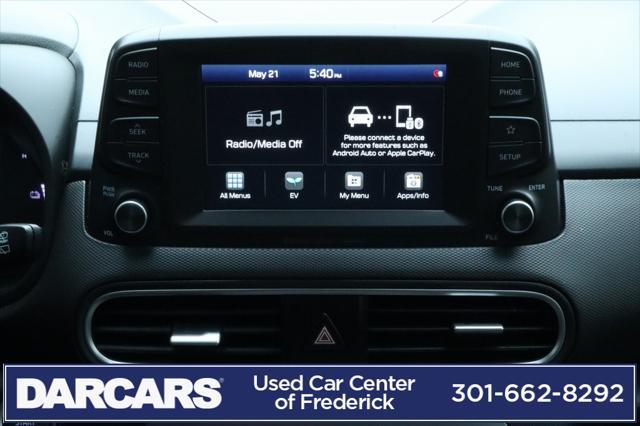used 2021 Hyundai Kona EV car, priced at $19,440