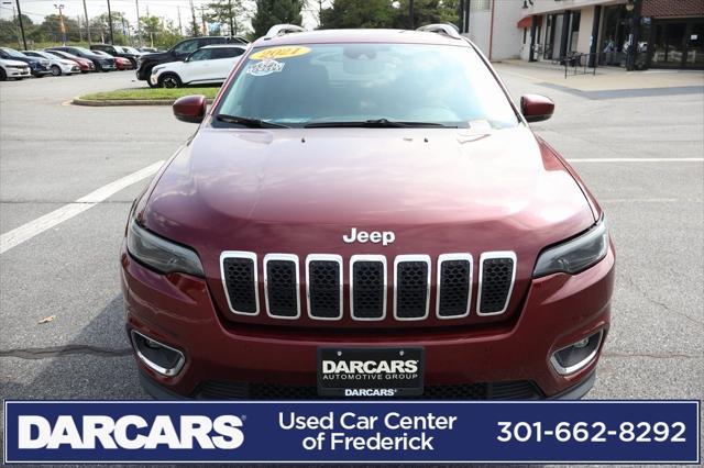 used 2021 Jeep Cherokee car, priced at $17,740