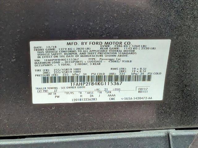 used 2019 Ford Taurus car, priced at $18,995