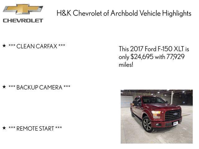 used 2017 Ford F-150 car, priced at $24,695