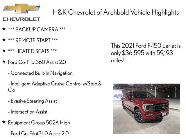 used 2021 Ford F-150 car, priced at $36,595