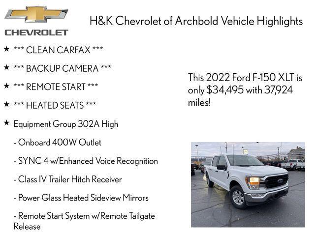 used 2022 Ford F-150 car, priced at $34,495