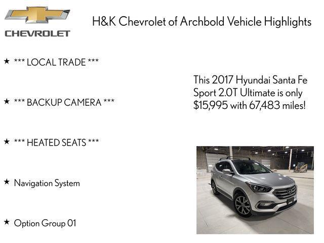 used 2017 Hyundai Santa Fe Sport car, priced at $15,995