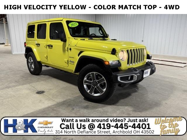 used 2023 Jeep Wrangler car, priced at $29,395