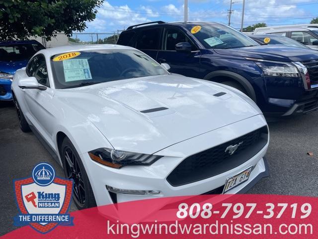 used 2018 Ford Mustang car, priced at $21,977