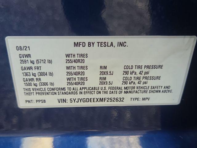 used 2021 Tesla Model Y car, priced at $27,500