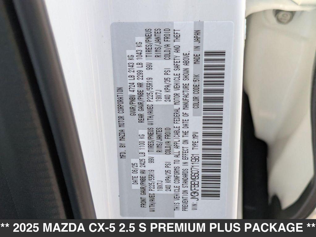 new 2025 Mazda CX-5 car, priced at $37,945