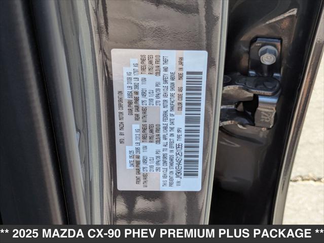 new 2025 Mazda CX-90 PHEV car, priced at $60,925