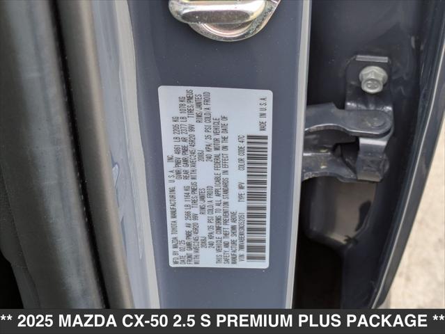 new 2025 Mazda CX-50 car, priced at $39,870