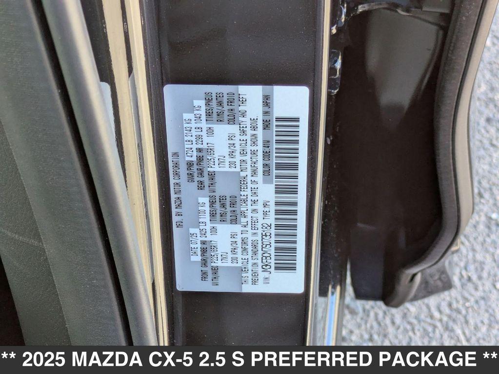 new 2025 Mazda CX-5 car, priced at $33,405