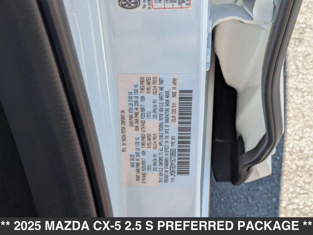 new 2025 Mazda CX-5 car, priced at $33,065