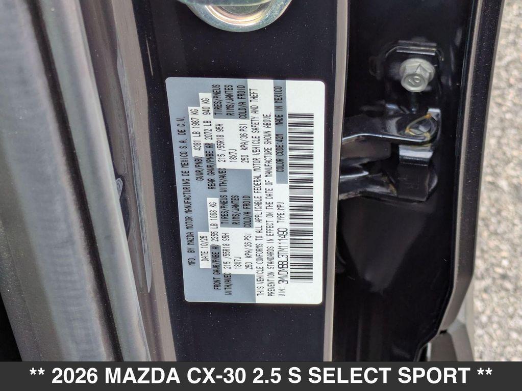 new 2026 Mazda CX-30 car, priced at $29,630