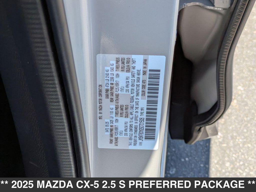 new 2025 Mazda CX-5 car, priced at $32,755