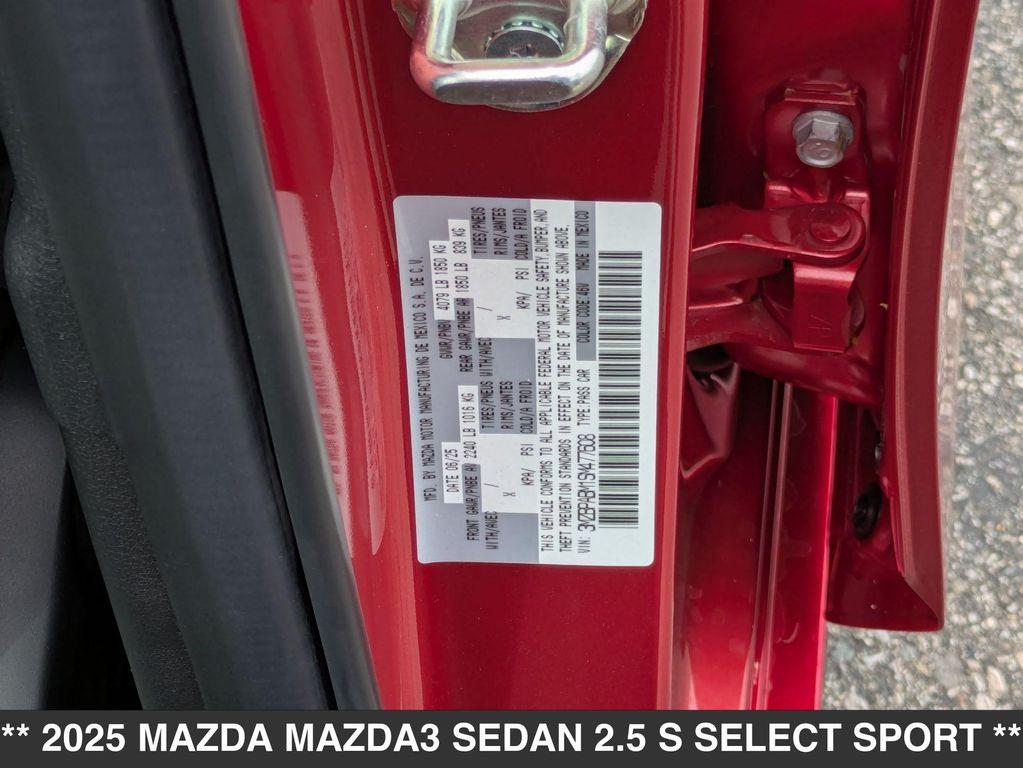 new 2025 Mazda Mazda3 car, priced at $26,845