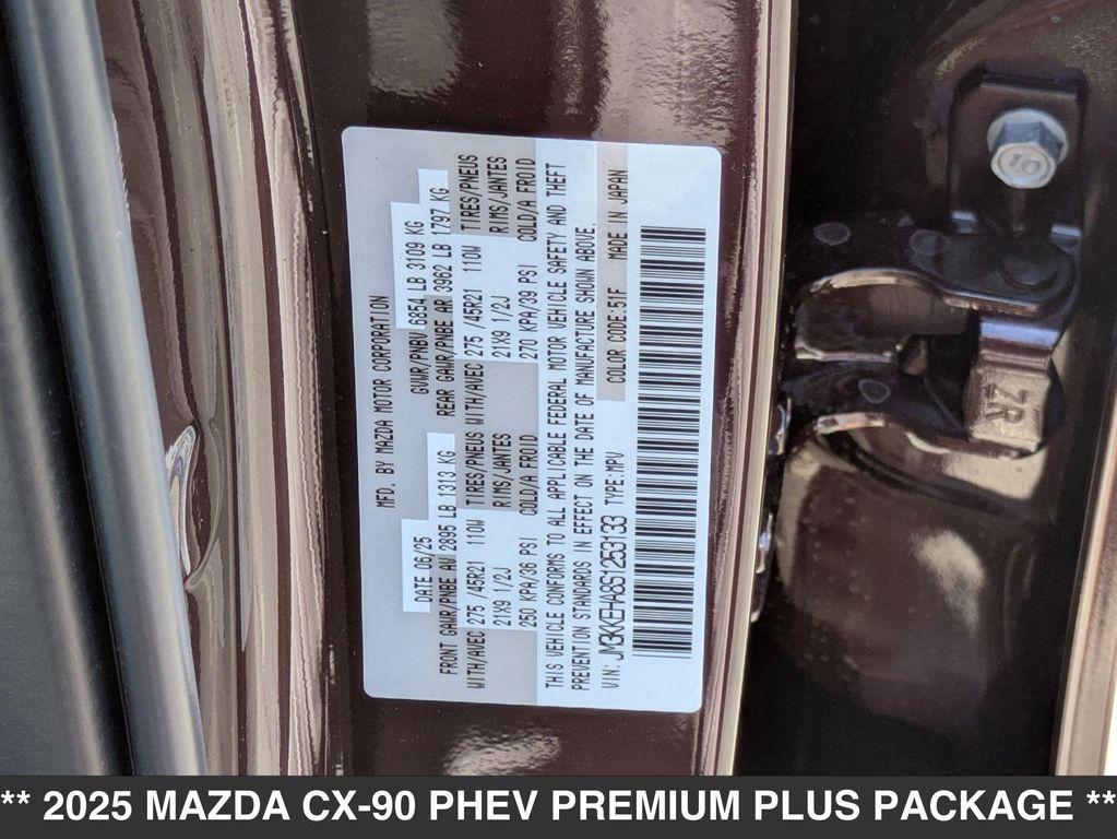 new 2025 Mazda CX-90 PHEV car, priced at $60,600