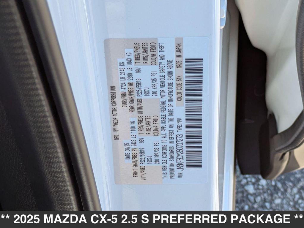 new 2025 Mazda CX-5 car, priced at $35,735