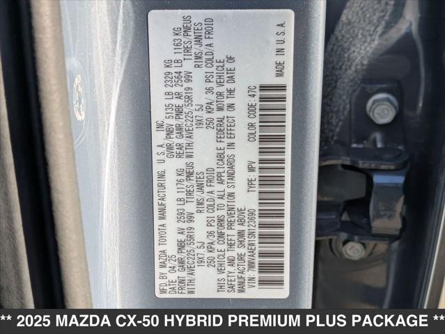 new 2025 Mazda CX-50 Hybrid car, priced at $42,610