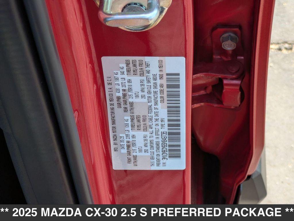 new 2025 Mazda CX-30 car, priced at $31,570