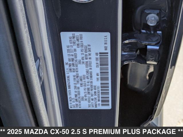 new 2025 Mazda CX-50 car, priced at $39,960