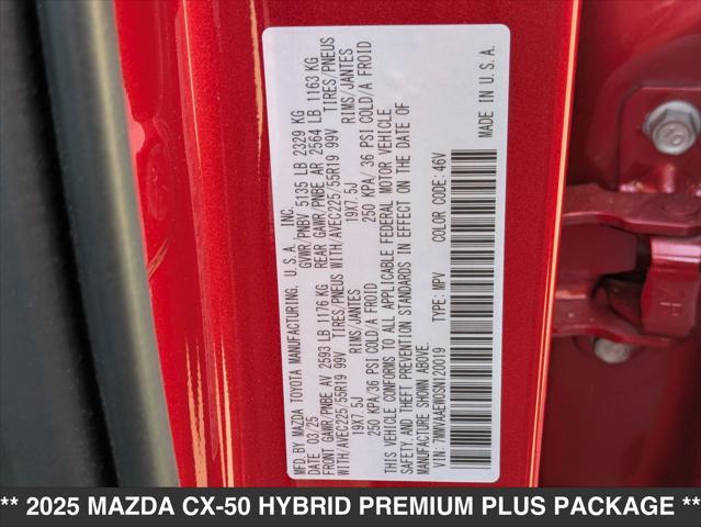 new 2025 Mazda CX-50 Hybrid car, priced at $43,330