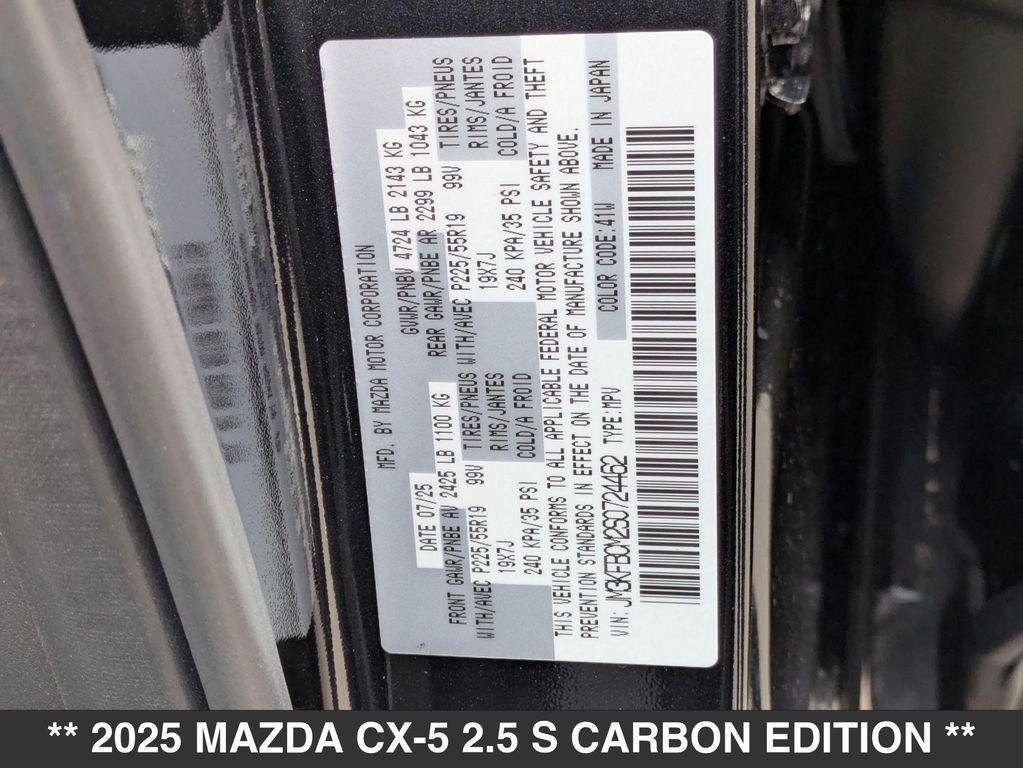new 2025 Mazda CX-5 car, priced at $33,970