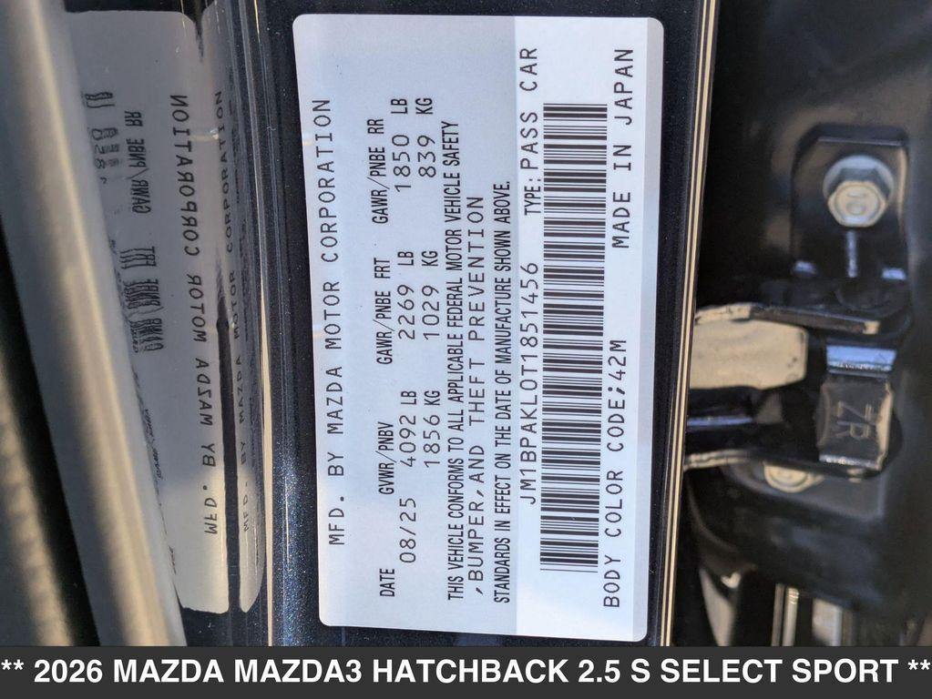 new 2026 Mazda Mazda3 car, priced at $28,110