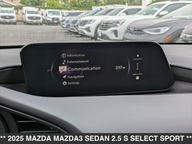new 2025 Mazda Mazda3 car, priced at $26,435