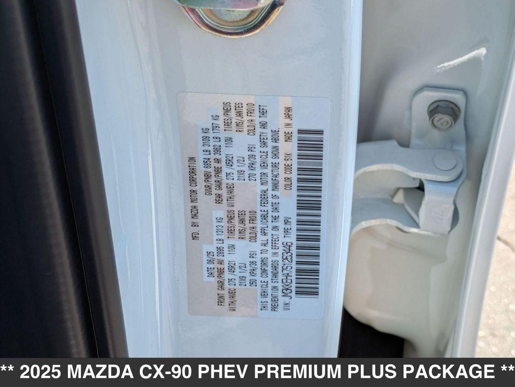 new 2025 Mazda CX-90 PHEV car, priced at $60,550