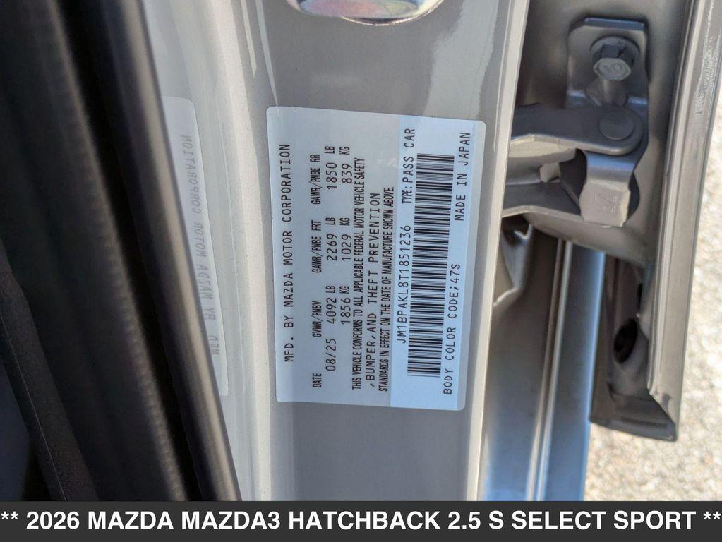 new 2026 Mazda Mazda3 car, priced at $28,290